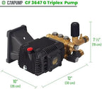 Canpump CF 3647 G: 3600 psi @ 4.7 US gpm, 1-in Shaft Pressure Washer Pump - Image 6