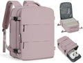 Travel Backpack Carry On Flight Aapproved Personal Item Travel Bag Mochila De Viaje Travel Backpack For Men Spirit Airlines Personal Item Bag 18x14x8 Carry On Backpack For Airplanes Lotus Root Pink by coofay