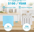 Streak Free Window Cleaning Cloth Miracle Microfiber Cloths for Glass,Kitchen,Counter,Mirror Lint Free Dish Drying Cloths Glass Polishing Rag,All-Purpose,Reusable,Fish Scale Nanoscale towel Pack of 12 - Image 5