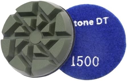 Diamond Polishing Pucks for Floor Grinding Machine, 3 Inch Resin Bond Discs for Concrete, Terrazzo, Marble, Granite, 1500#, 9PCS by StoneDT