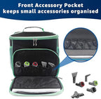 Carry Bag for Bissell SteamShot Steam 39N7V/39N7A Cleaner, Handheld Steam Cleaner attachments, Adjustable Compartments Large Storage Bag for bissell steamshot accessories, Bag Only (Black & Green) - Image 4