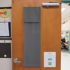 NICETOWN Grey Privacy Lockdown Shade for Classroom Door Window Cover - Image 7