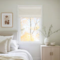 NICETOWN Linen Farmhouse French Door Curtain No Drill Blinds for Windows, Ivory Solid Cordless Blinds for Farmhouse Door Window Covering with Light Filgtering, W28 x L48, 1Pc by NICETOWN