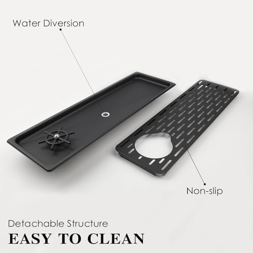 KF25-Black Stainless Steel Bar Glass Pitcher and Drip Tray Washer for Home Kitchen Hotel Cafe Restaurant - Image 4