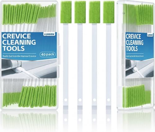 Lumkew Crevice Cleaning Brushes Tool for Tiny Small Spaces, 40Pcs, Green by Lumkew