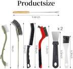 8-Pack Multifunctional Cleaning Brush with Scrapers for Oven, Stove, BBQ, Kitchen Crevices, Oven Racks and Bird Cage Corner Cleaning - Image 3