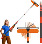 14" Extra-Wide Window Squeegee with 5-24FT Extension Pole by Jhkopqe