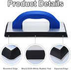 Blulu 11 Pcs Grout Float Set, Rubber Float, 6 Sponges, Angled Saw, Blue - Image 5