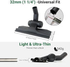 EZ SPARES Ultra-Thin 2cm Vacuum Brush, 1 1/4" Universal Floor Head - Image 2