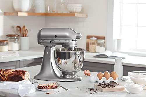 KitchenAid Artisan, 5-Qt Tilt Head Stand Mixer, KSM150PS, Contour Silver - Image 6