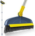 Long Handle Grout Cleaning Brush with for Tile Floors, Tapered Bristles Grouting Line Brush, 2 in 1 Scrub with Scraper by TREASUREHOME
