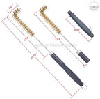 SUNRISE Fryer Brush with Long Handle (Brass with Plastic Handle, L Brush) - Image 5