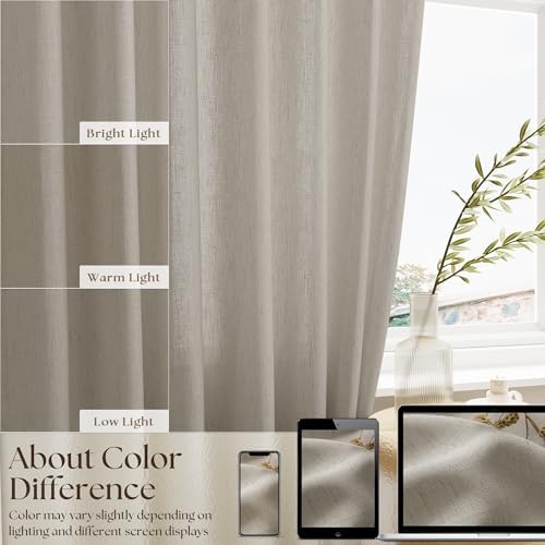 Farmhouse Kitchen Curtains 36 Inch Length Burlywood Birch 2 Panels - Image 7