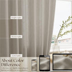 Burlywood Birch Cafe Curtains 24 Inch Length 2 Panels Rod Pocket - Image 5