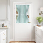 Vatge Magic Tape Blackout Window Cover Aqua French Door Curtains for Glass Window, 1 Panel, W54 x L40, Aqua by Vatge