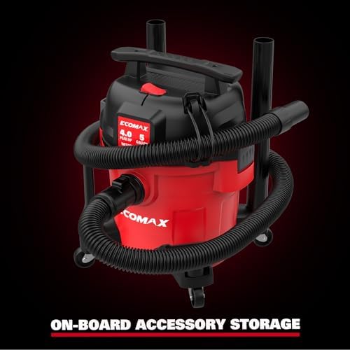 ECOMAX Ultra Quiet Shop Vacuum Wet and Dry 5 Gallon 4 HP - Image 5