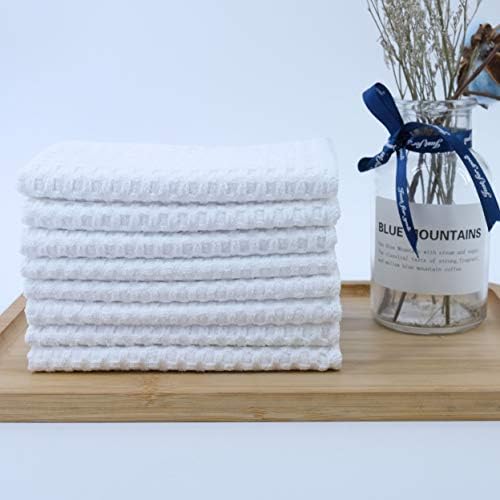 POLYTE 380 GSM Microfiber Waffle Kitchen Dish Cloth, 12x12 in, 8 Pack - Image 5