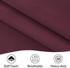 Vatge Front Doors Curtain - French Front Door Curtain for Glass/Kitchen/Bedroom Door, 1 Panel, W54 x L40, Burgundy - Image 5