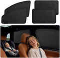 Magnetic Suede Car Window Shades, 4PCS Side Window Covers by KOCZIL
