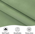 Vatge Sage Green French Door Curtain Panel - Sidelight Door Privacy Curtains for Front Door, 1 Panel, W36 x L72, Sage Green - Image 5