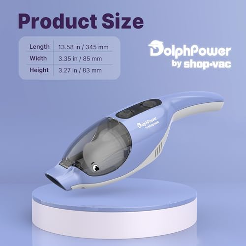 Shop-Vac DolphPower Handheld Vacuum, 4500 Pa Cordless Mini Vacuum, Blue - Image 3