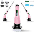 Electric Spin Scrubber - Cordless Bathroom Scrubber with 7 Brush Heads by VigorDay