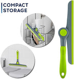 DSV Standard 10" Heavy Duty Green, Grey Window Cleaning Squeegee, Handheld Squeegee for Glass Doors, Windows, Car Windshields & More - Image 3