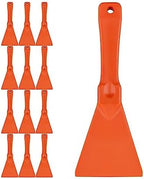 SPARTA Polypropylene Scraper Tool Food Safe Scraper for Removing Caked-On Residue in Commercial Kitchens, Plastic, 7.82 x 3 Inches, Orange, (Pack of 12) by SPARTA