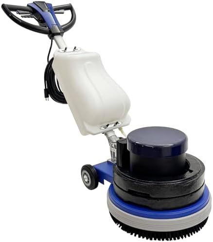 Commercial Industrial Floor Scrubber Buffer Polisher Machine 18" Heavy Duty with Weighing Iron, Planetary & Driving Plate for Hard Floor Cleaning Waxing Grinding, Stone Refurbishment 110V by EQCOTWEA