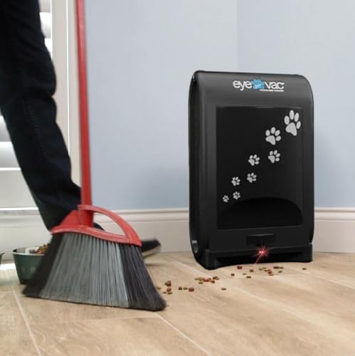 EyeVac Pet Touchless Vacuum Automatic Dustpan - Ultra Fast & Powerful - Great for Sweeping Cat Dog Pet Hair Food Dirt Kitchen, Corded Canister Vacuum, Bagless, Automatic Sensors, 1400 Watt (Black) - Image 6