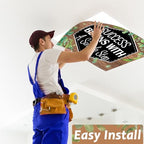 6 Pcs Fluorescent Light Covers with 60 Magnets Decorative for Classroom Ceiling Lights 4 x 2 Feet Magnetic Light Cover Filter Easy Install for Office Hospital Home Ceiling Supplies (Farmhouse) - Image 6