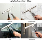 2-in-1 Shower Squeegee for Glass Doors with Telescopic Handle - Image 2