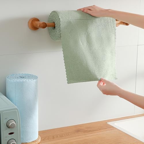 80 Pack Microfiber Cleaning Cloth Roll,Lint Free Rags & Tear Away Reusable Towels Washable Scratch,Ultra Absorbent Dish Rags(12" x 12") for Car Kitchen Home Garage-Green - Image 4