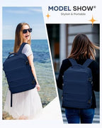 coofay Travel Backpack Carry On Backpack Personal Item Travel Bag Mochila De Viaje Carry On Backpack For Airplanes Traveling Backpack For Women Gym Backpacks College Backpacks Sapphire Blue - Image 3