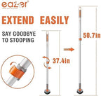 Eazer 4-in-1 Long-Handled Tub Scrubber-Versatile Bathroom Cleaning Brush with Shower Scrubber-Ideal Shower Cleaner Brush for Efficient Cleaning-Long Handle Scrub Brush for Shower, Tub, and Bathroom - Image 5
