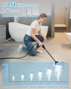 Steam Cleaner - 1600mL Tank, 15s Heat-Up, 6-Level, 18Pcs Accessories - Image 3