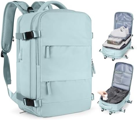 coofay Vacuum Backpack Travel with Pump Vacpack Travel Backpack with Vacuum System Mochila de Viaje Compresion al Vacio Easyvacpack Airbag Backpacks for Traveling Carry on Luggage by coofay