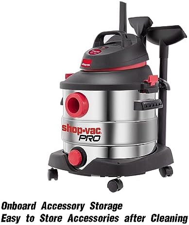 Shop-Vac 8 Gallon 6.0 Peak HP Stainless Wet/Dry Vac, Blowing, 5989400 - Image 4