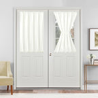 Hiasan French Door Curtains Privacy, Ivory, 52W x 40L, 1 Panel by Hiasan