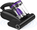 Bed Vacuum Cleaner Mattress Vacuum Cleaner,16Kpa Powerful Handheld Vacuums with UV-C Light & Double Dust Cup & High Heating & Ultrasonic & HEPA Filter for Bed Sofa(Corded,Midnight Purple) by Unknown