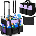 Cleaning Caddy with Wheels and Cleaning Apron, Built-in Hard Support Board by Unknown