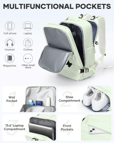 coofay Vacuum Backpack Travel with Pump Vacpack Travel Backpack with Vacuum System Compression Backpacks - Image 5