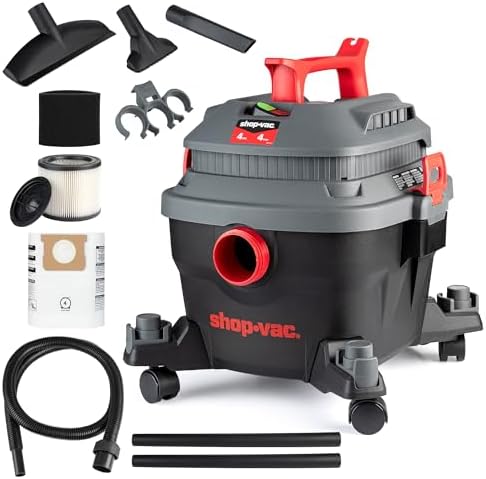 Shop-Vac 5430096 4 Gallon 4 Peak HP Wet/Dry Vacuum with Blower Function by Shop-Vac