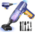 Car Vacuum Portable Cordless 3 in 1 Handheld Car Vacuum 15000PA High Power with Brushless Motor,5200mAh withType-C Charing Small Vacuum Cleaner Portable Cordless,SW101Blue Yellow by NEWHOUSEHOLDTOOLECOLOGY