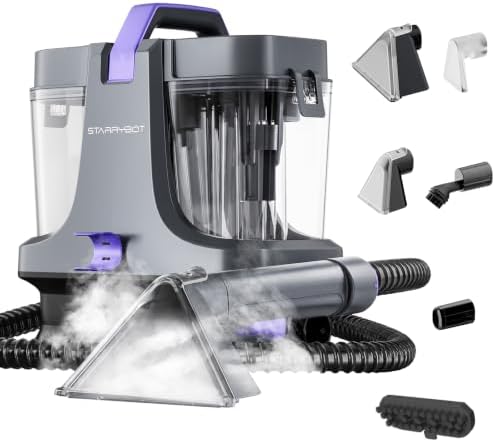 Starrybot Portable Carpet Cleaner with Steam, 18Kpa Spot Cleaner(violet) by Starrybot
