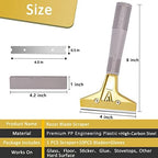 Razor Blade Scraper with 30 PCS Extra Blades and Gloves. - Image 3