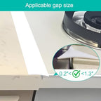 Stove Gap Covers 25 Inch Foldable Side Silicone Gap Filler 2 Pack White - Image 6