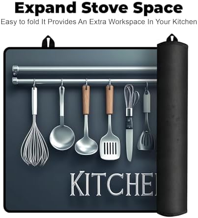 Heat-resistant Stove Top Cover - 28.5" X 20.5" Cooktop Protector Covers, Scratch-resistant Washable Pad Kitchen Countertop Mat (Kitchenware, 28.5" x 20.5") - Image 3