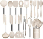Stainless Steel Kitchen Cooking Utensil Set, Umite Chef 15 pcs Utensils - Nonstick Cookware Set Spatula -Kitchen Gadgets Tools Gift by UmiteChef