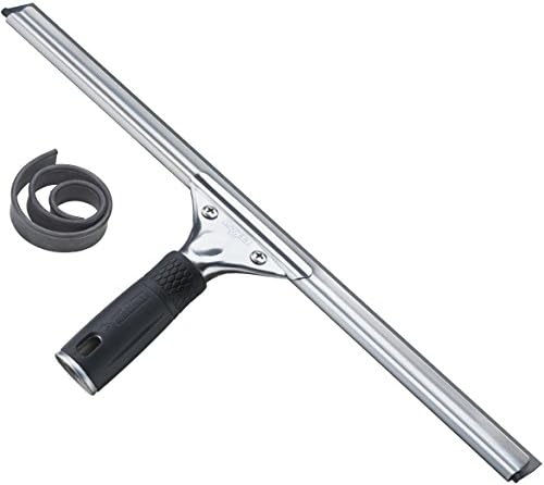 Unger Professional Steel Window and Glass Squeegee with Replacement Rubber, 16 Inch (Pack of 1) - Image 2